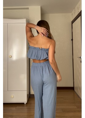 Serra 3'lü Takım - Açık Mavi